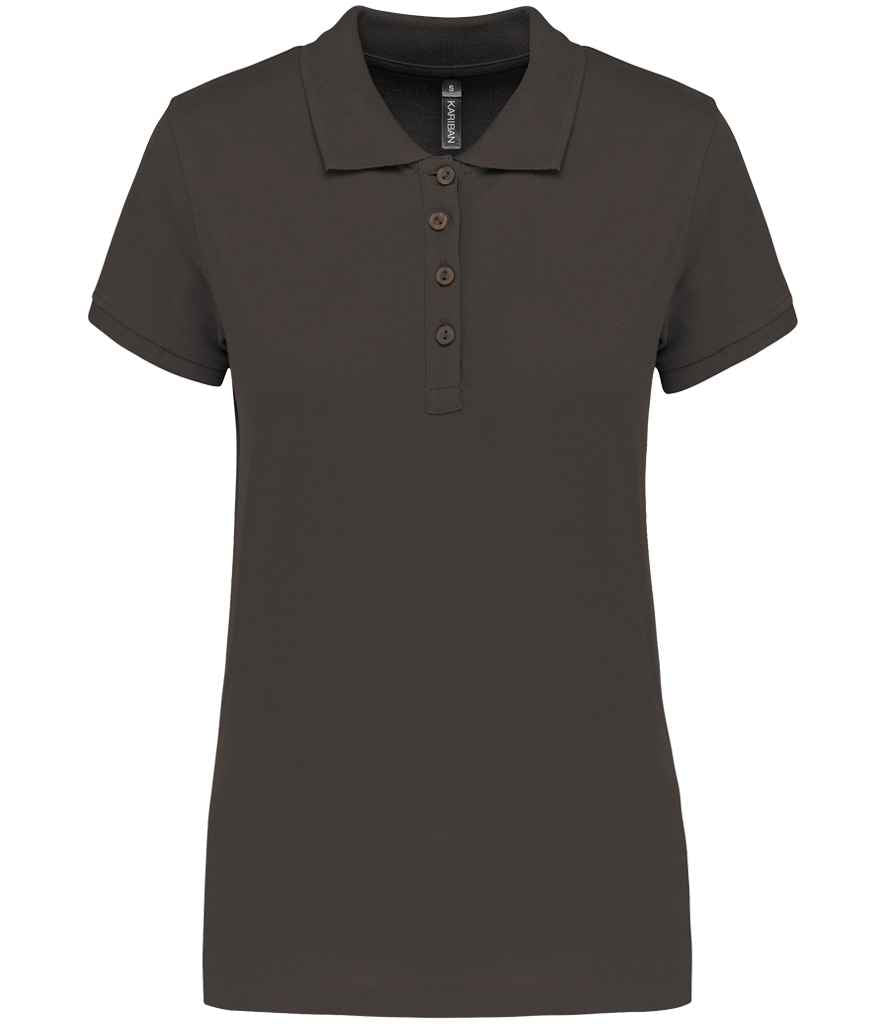Kariban Ladies Short Sleeve Piqué Polo Shirt | Dark Grey Dark Grey