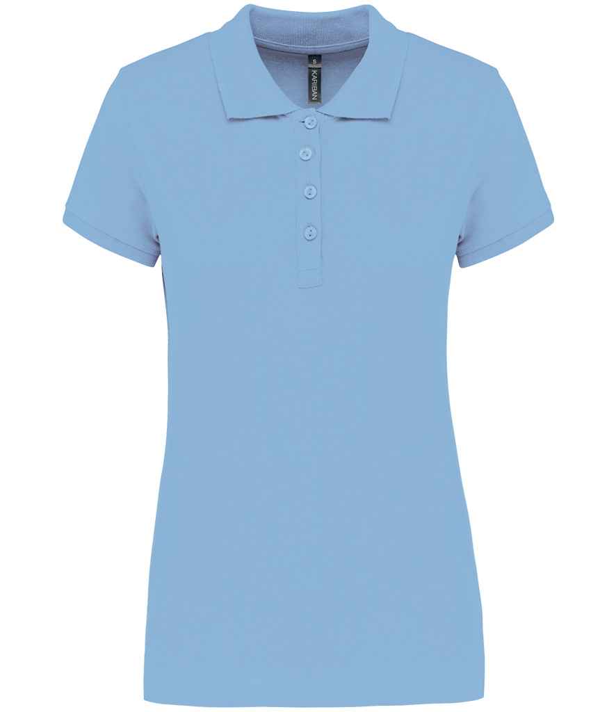 Kariban Ladies Short Sleeve Piqué Polo Shirt | Sky Blue Sky Blue