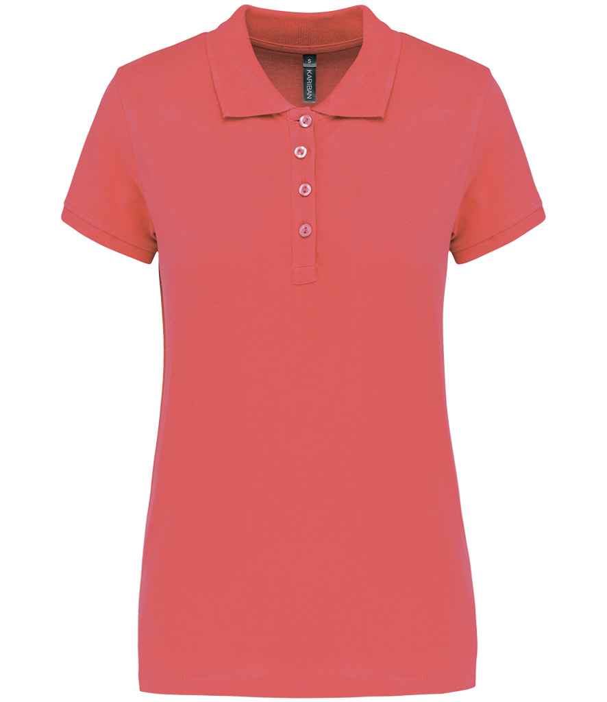 Kariban Ladies Short Sleeve Piqué Polo Shirt | True Coral True Coral