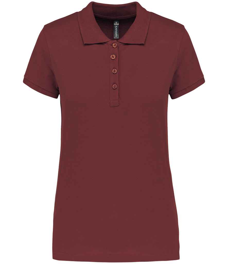Kariban Ladies Short Sleeve Piqué Polo Shirt | Wine Wine