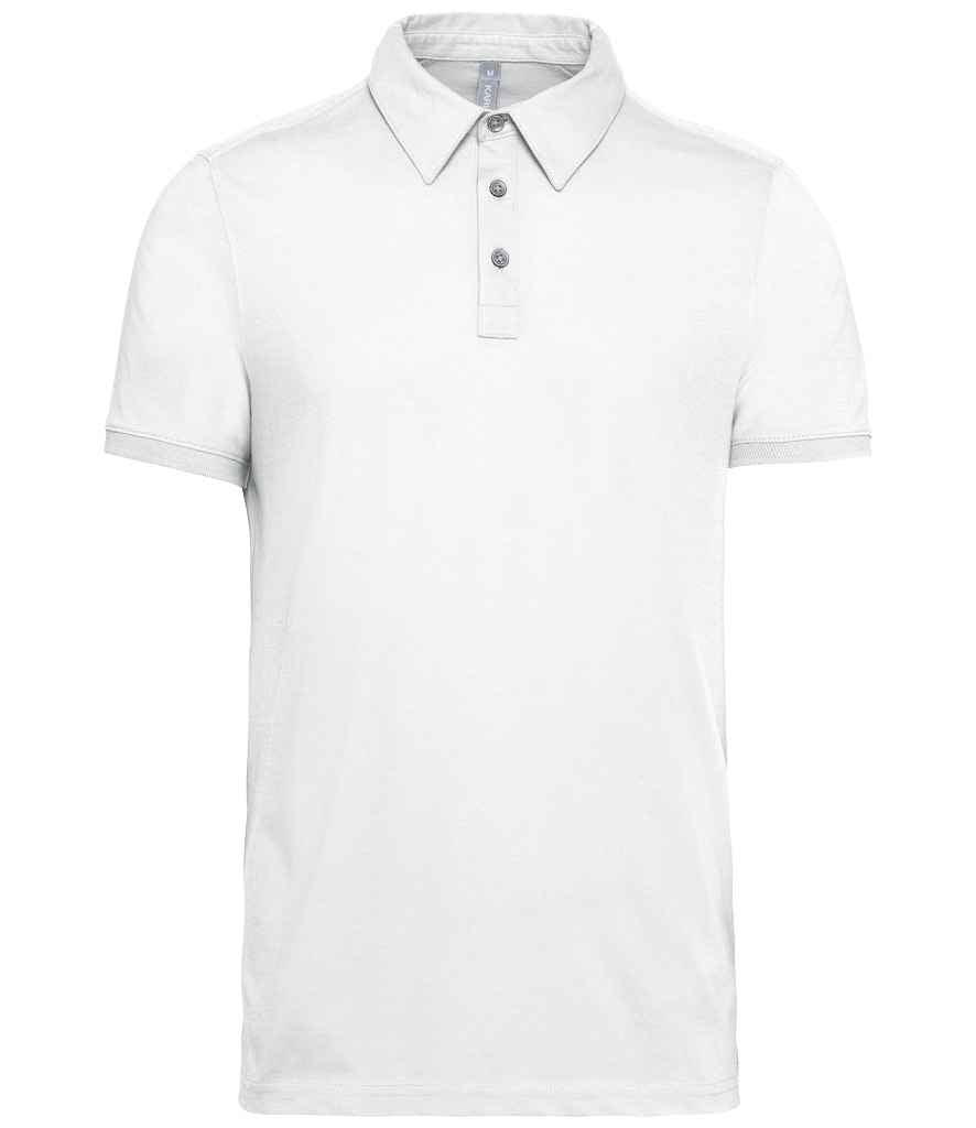 Kariban Jersey Polo Shirt White