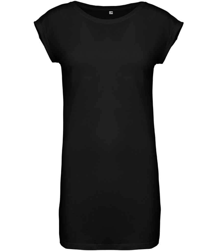 Kariban Ladies T-Shirt Dress Black
