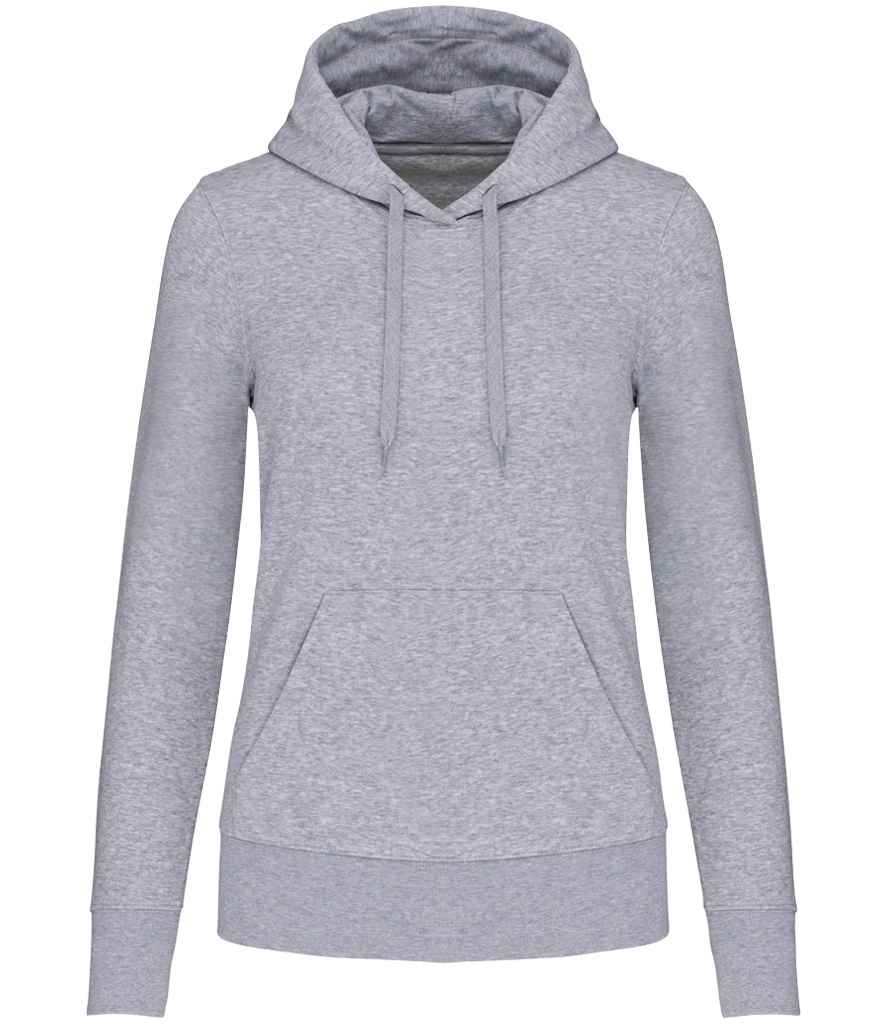 Kariban Ladies Eco Friendly Hooded Sweatshirt Oxford Grey