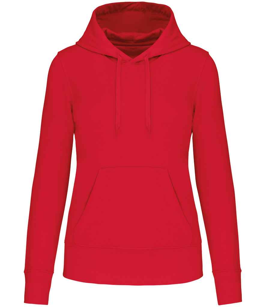 Kariban Ladies Eco Friendly Hooded Sweatshirt Red