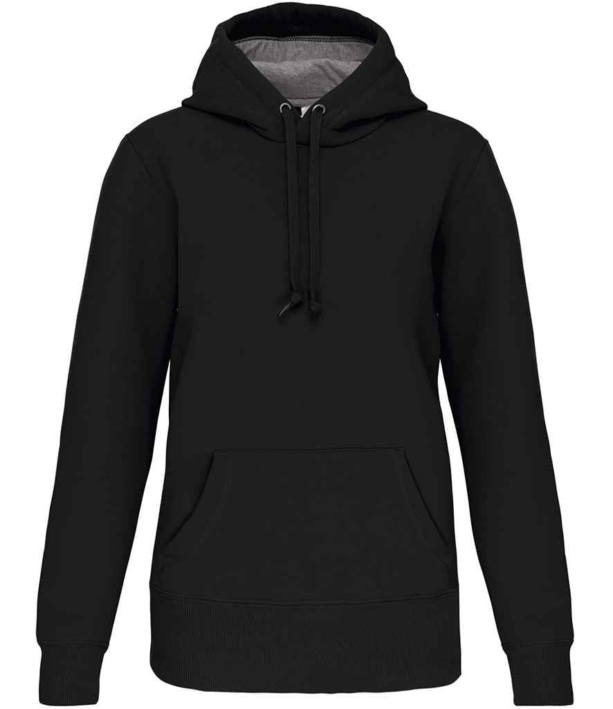 Kariban Heavy Contrast Hoodie Black