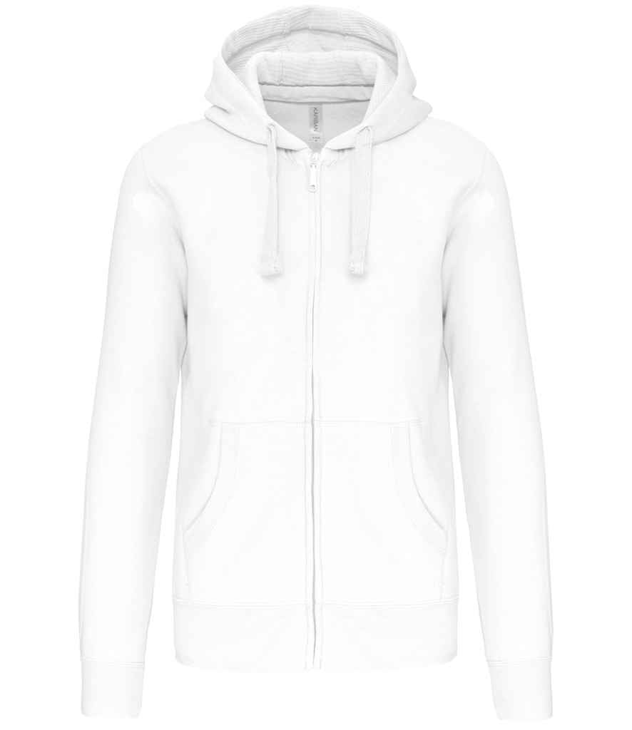Kariban Full Zip Hooded Sweatshirt White