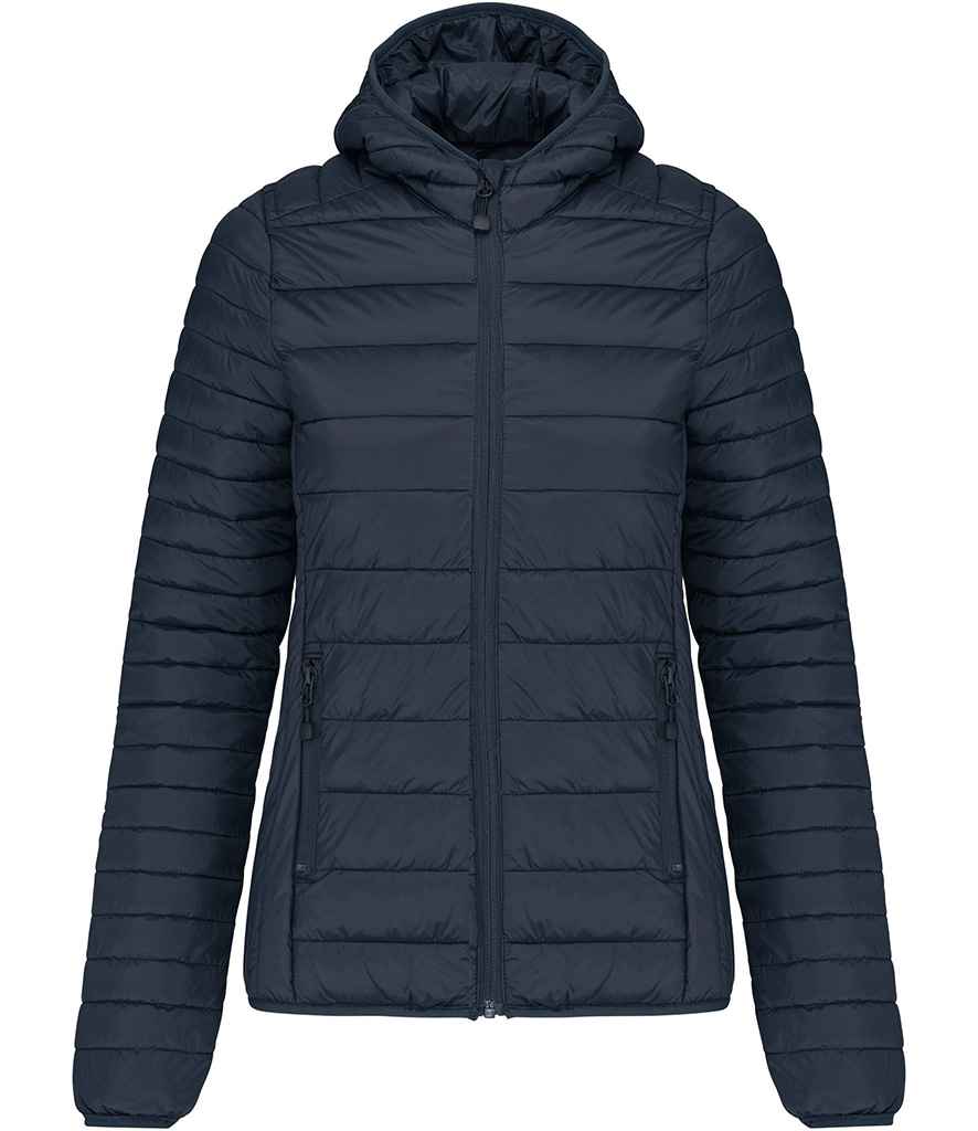 Kariban Ladies Lightweight Hooded Padded Jacket Navy