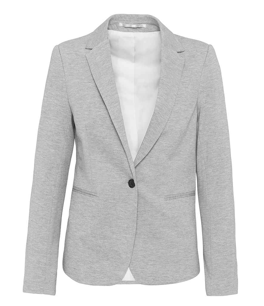 Kariban Ladies Knitted Blazer Light Grey Heather