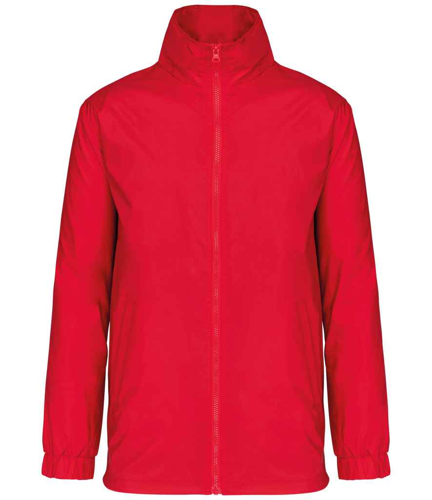 Kariban Lined Windbreaker Jacket Red