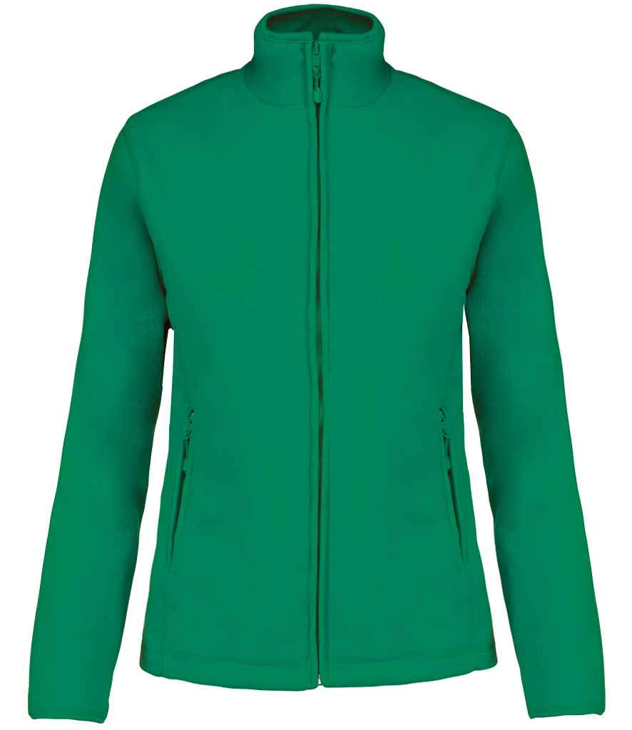 Kariban Ladies Maureen Micro Fleece Jacket Kelly Green