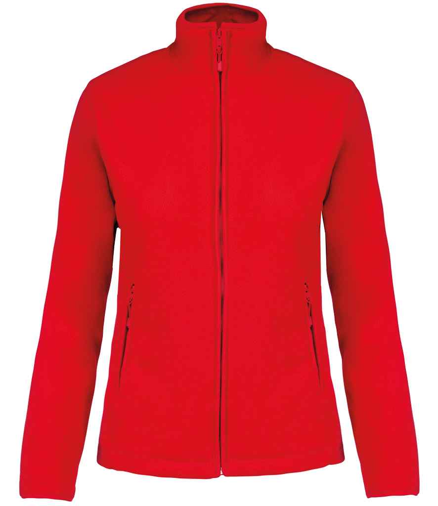 Kariban Ladies Maureen Micro Fleece Jacket Red