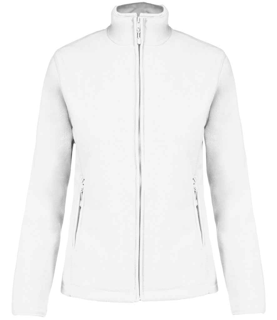 Kariban Ladies Maureen Micro Fleece Jacket White