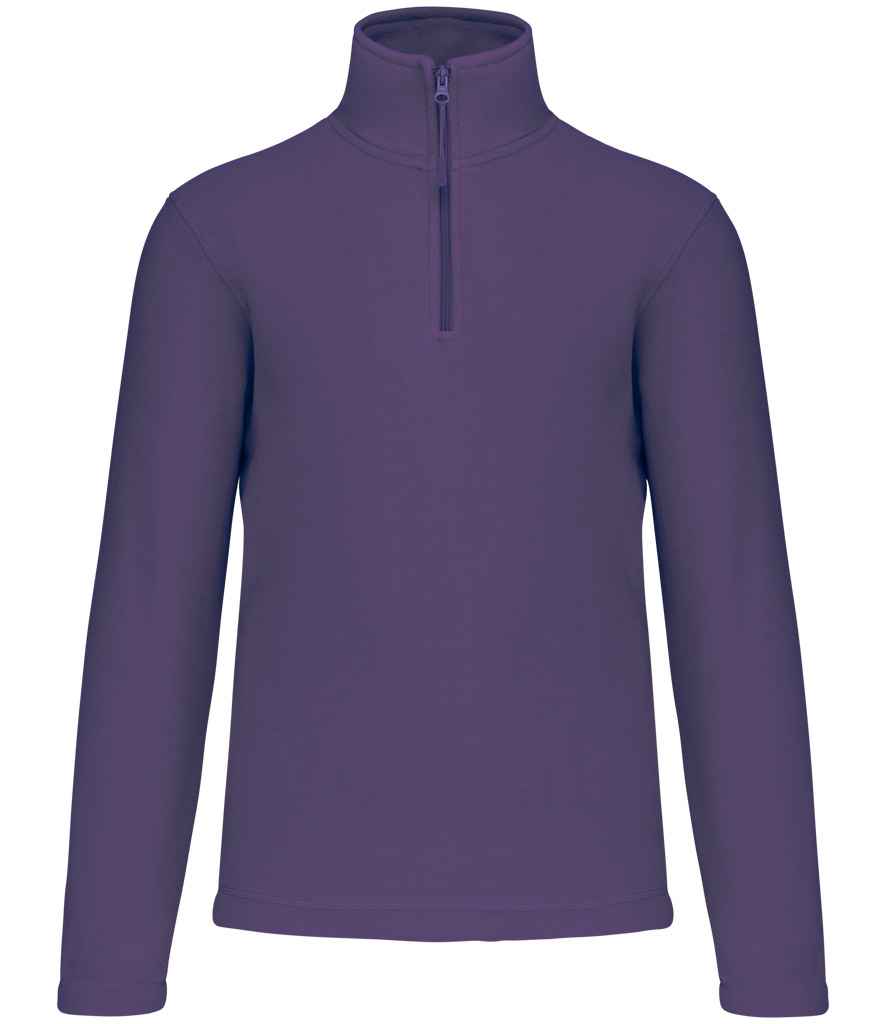 Kariban Enzo Zip Neck Micro Fleece Purple