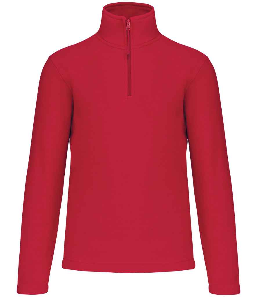 Kariban Enzo Zip Neck Micro Fleece Red