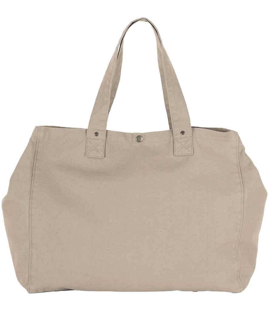 Kimood Faded Cotton Shopper Washed Natural