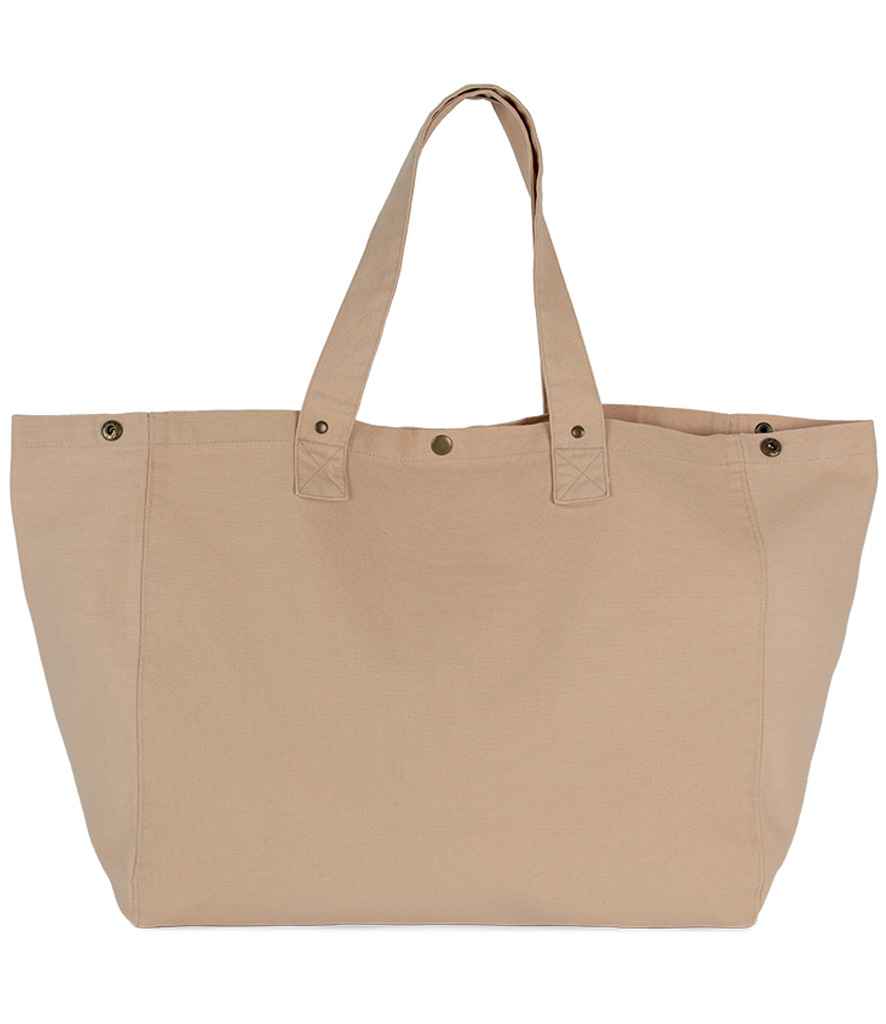 Kimood Faded Cotton Shopper Washed Nude Peach
