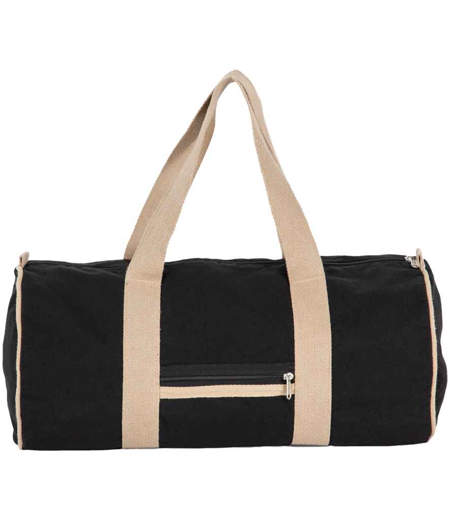 Kimood Recycled Duffle Bag Black Night/Hemp
