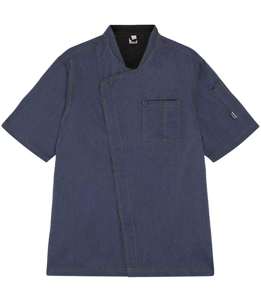 Le Chef Asymmetric Chef's Jacket Indigo Heather