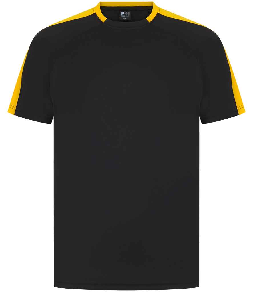 Finden + Hales Unisex Team T-Shirt Black/Gold