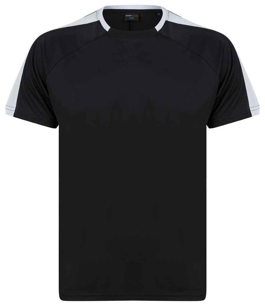 Finden + Hales Unisex Team T-Shirt Black/White
