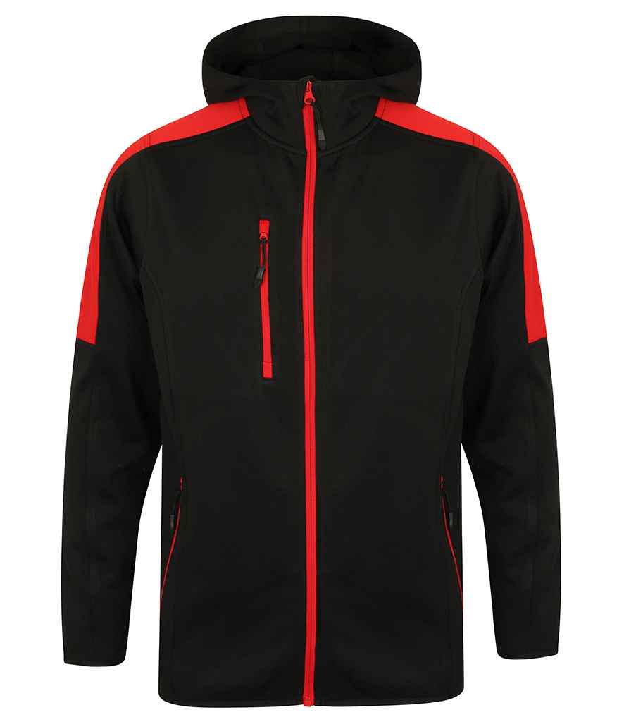 Finden + Hales Active Soft Shell Jacket Black/Red