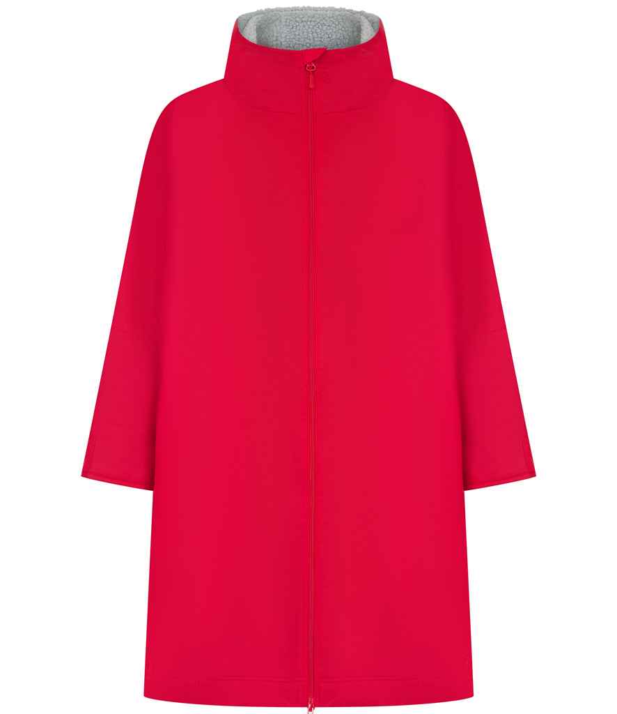 Finden + Hales Adults All Weather Robe Red