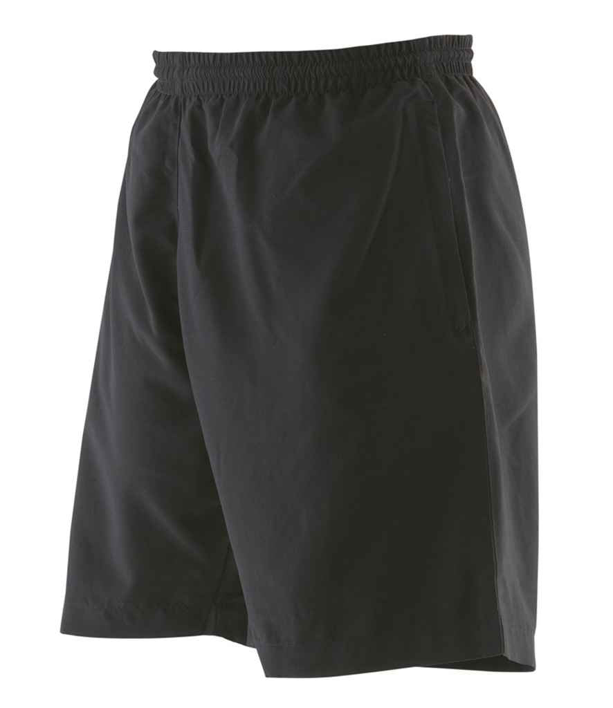 Finden + Hales Ladies Microfibre Shorts Black