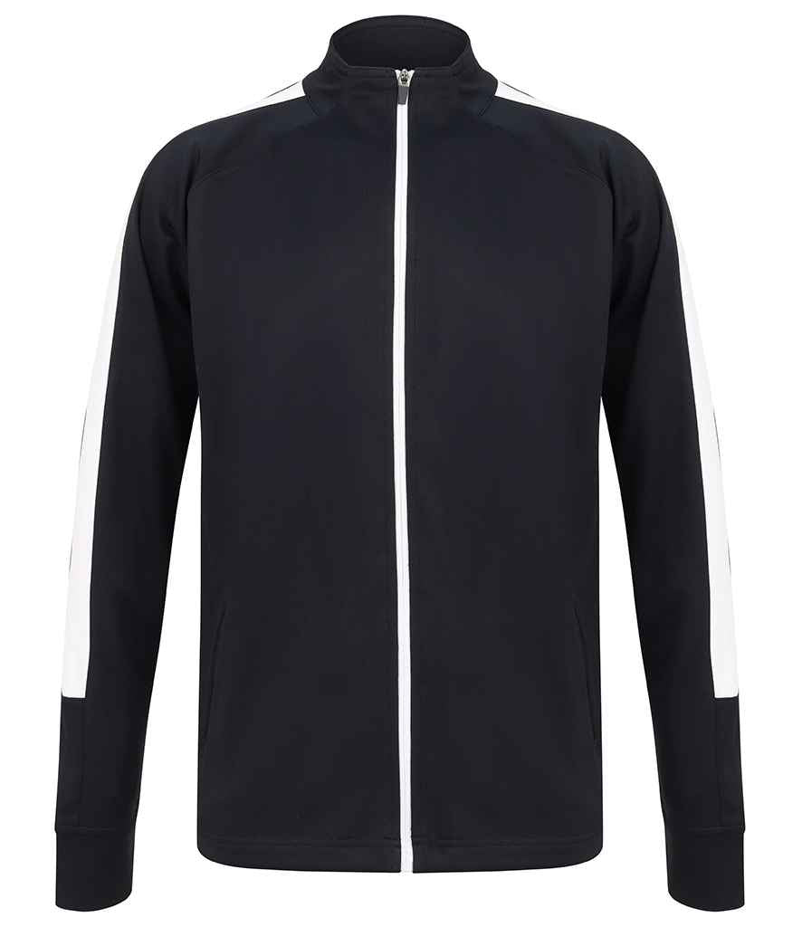 Finden + Hales Knitted Tracksuit Top | Navy/White Navy/White