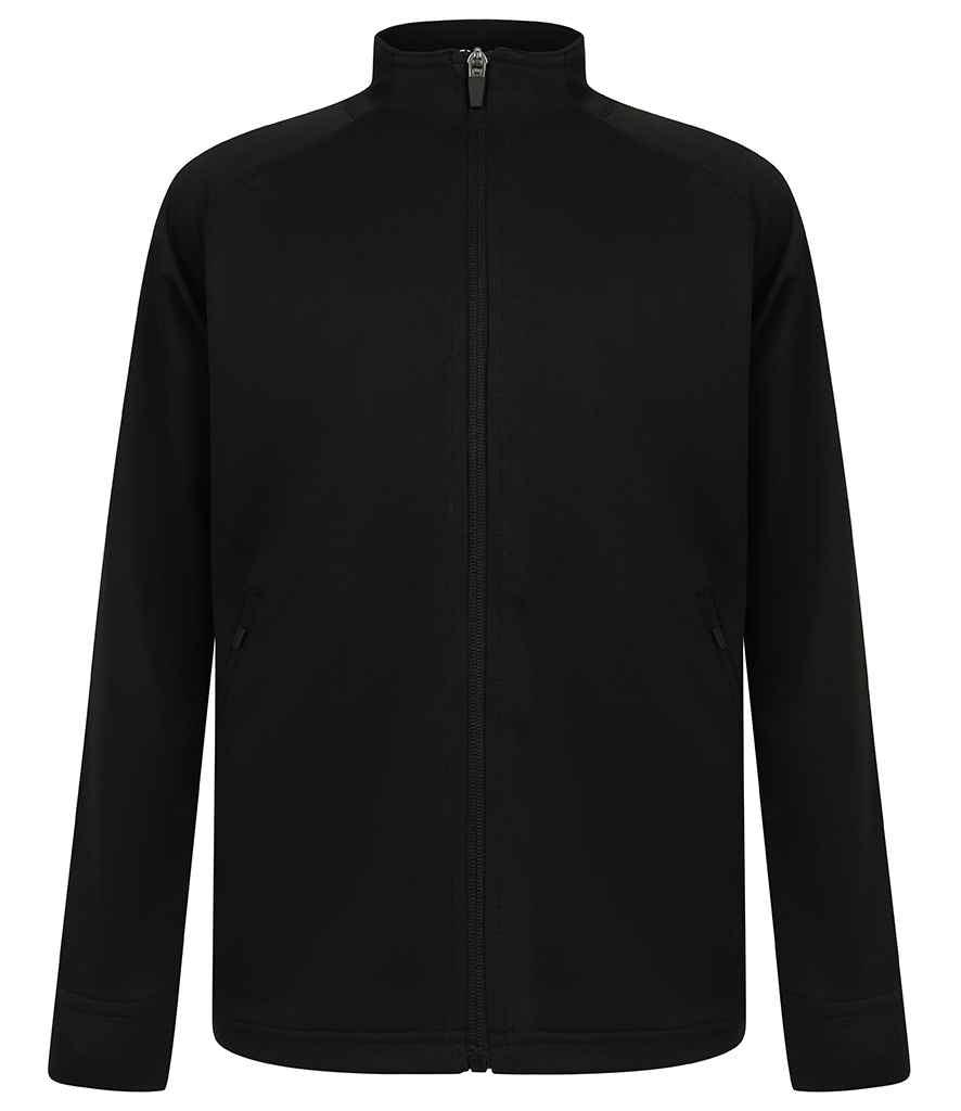 Finden + Hales Kids Knitted Tracksuit Top Black/Black