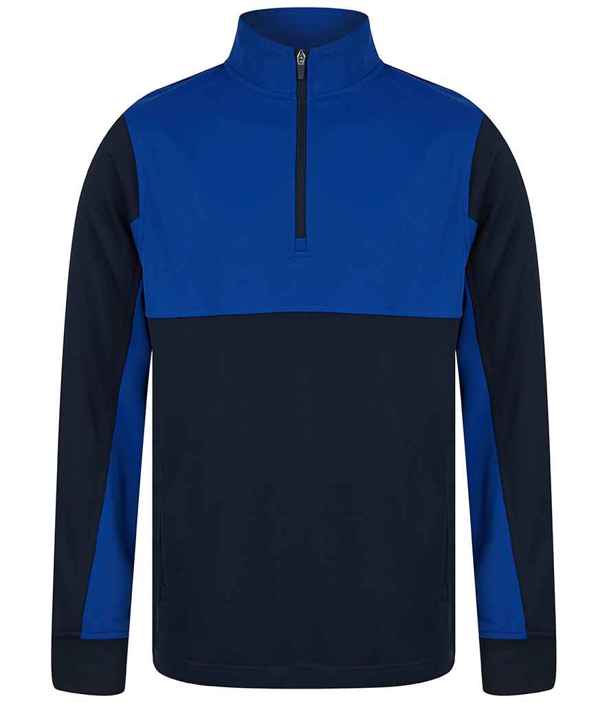 Finden + Hales 1/4 Zip Tracksuit Top Navy/Royal Blue