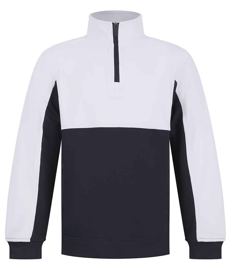 Finden + Hales Kids 1/4 Zip Tracksuit Top Navy/White