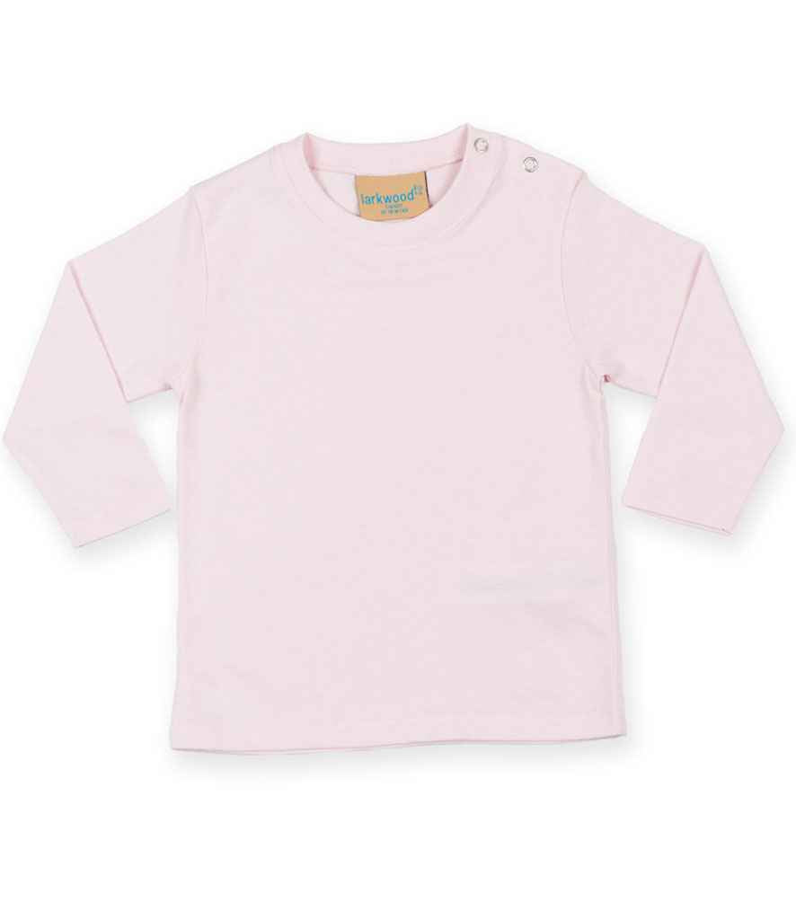 Larkwood Baby/Toddler Long Sleeve T-Shirt Pale Pink
