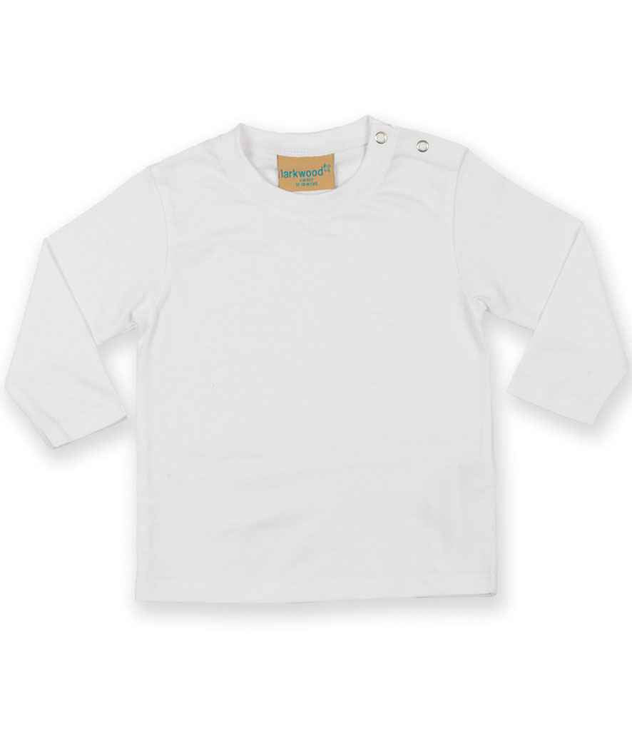 Larkwood Baby/Toddler Long Sleeve T-Shirt White