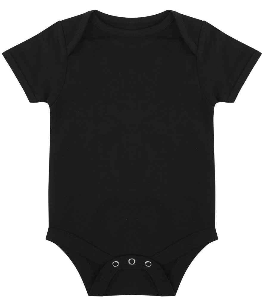 Larkwood Essential Short Sleeve Baby Bodysuit Black