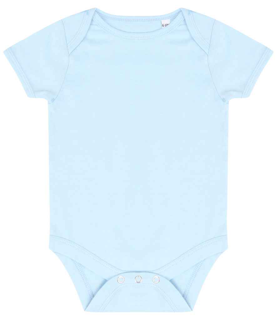 Larkwood Essential Short Sleeve Baby Bodysuit Pale Blue