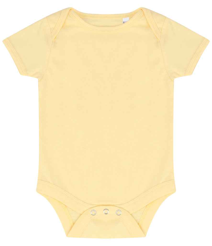 Larkwood Essential Short Sleeve Baby Bodysuit Pale Yellow