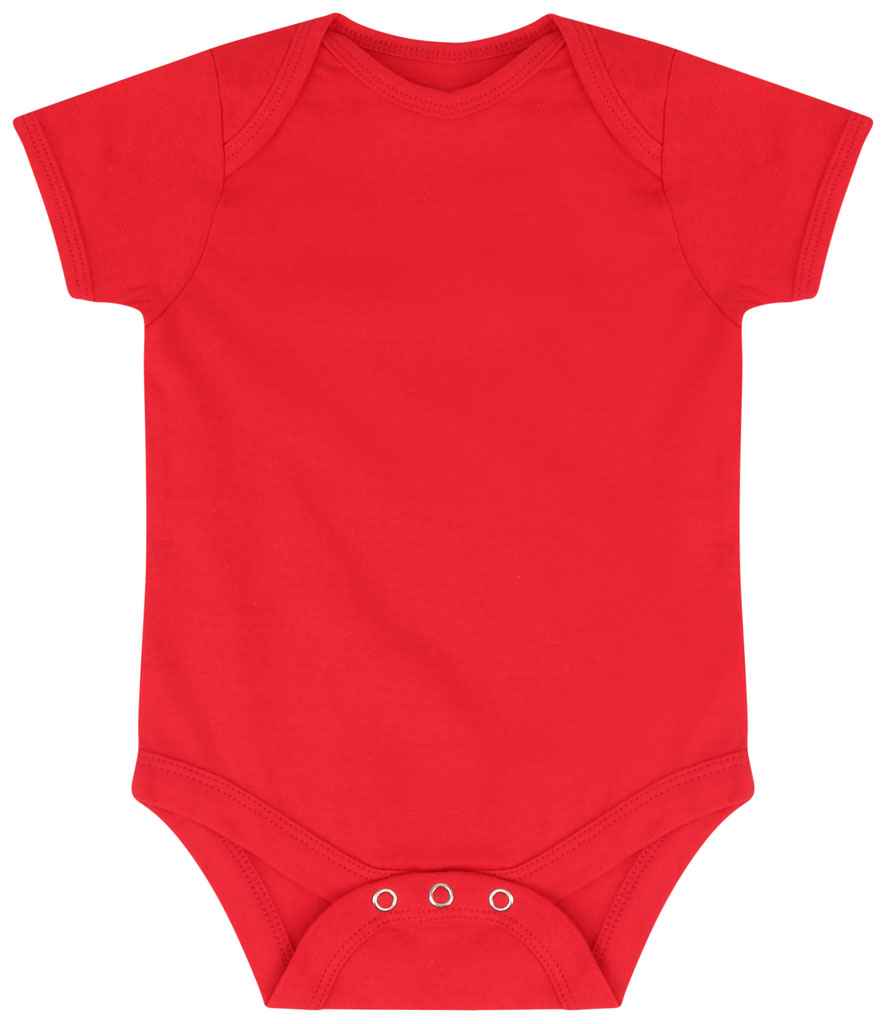 Larkwood Essential Short Sleeve Baby Bodysuit Red