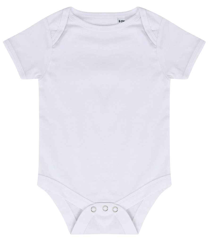 Larkwood Essential Short Sleeve Baby Bodysuit White