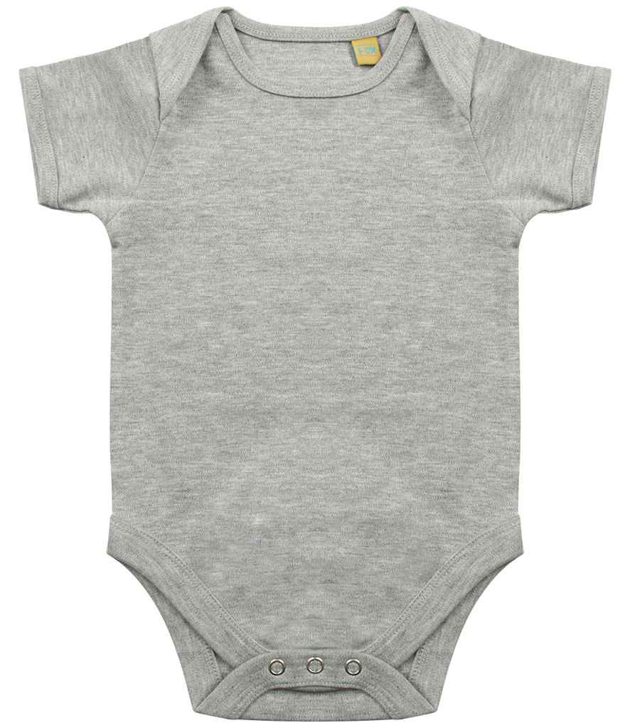 Larkwood Short Sleeve Baby Bodysuit Heather Grey