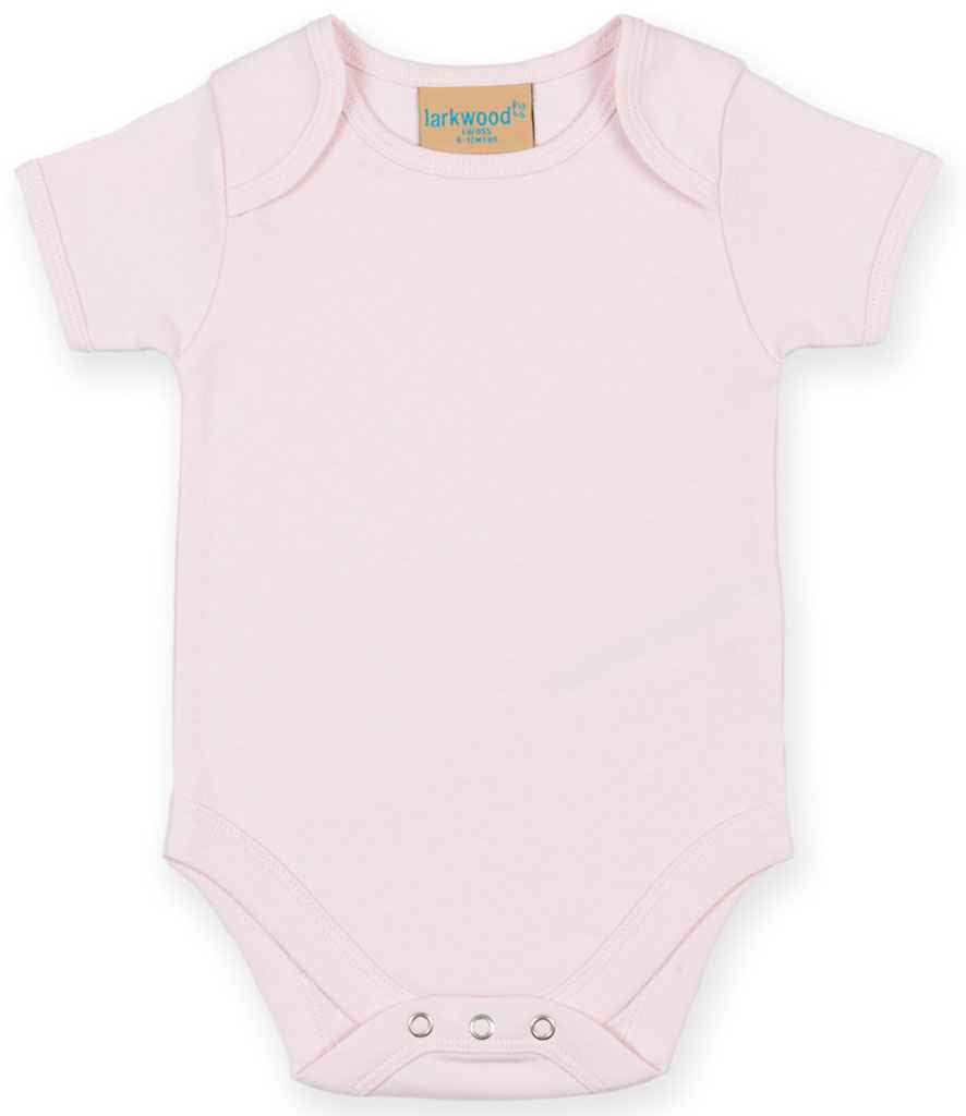 Larkwood Short Sleeve Baby Bodysuit Pale Pink