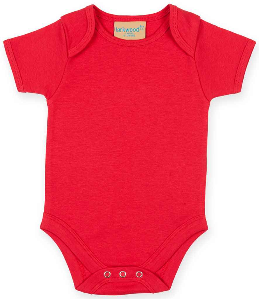 Larkwood Short Sleeve Baby Bodysuit Red