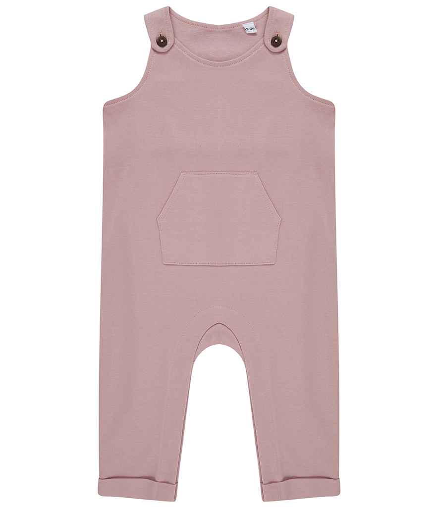 Larkwood Baby/Toddler Organic Cotton Dungarees Soft Pink