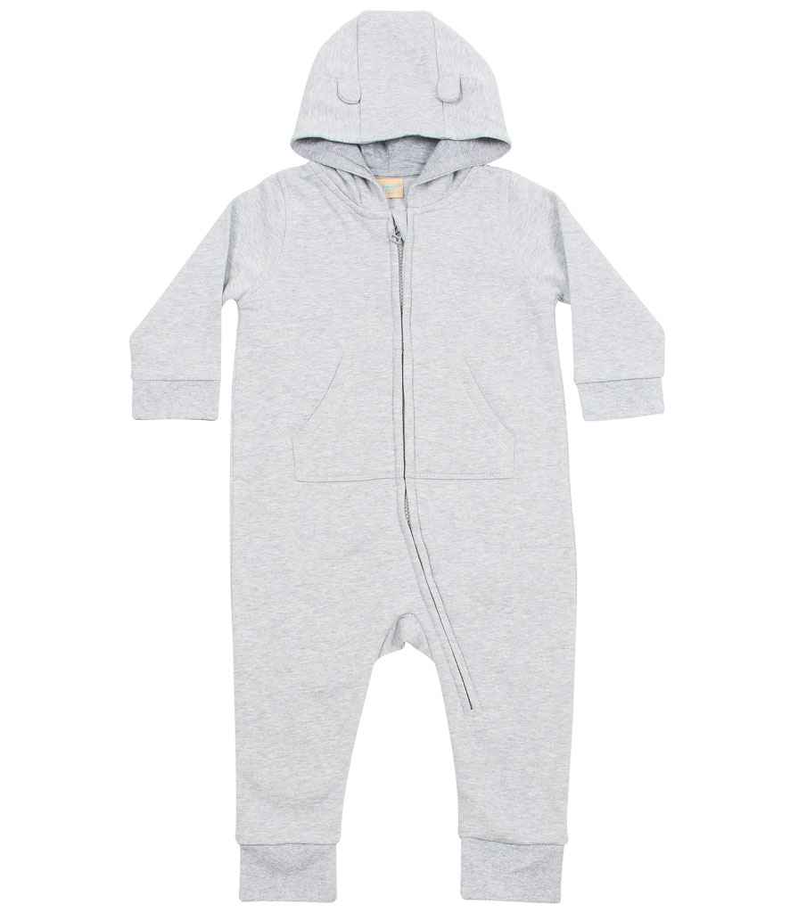 Larkwood Baby/Toddler Fleece All In One Heather Grey