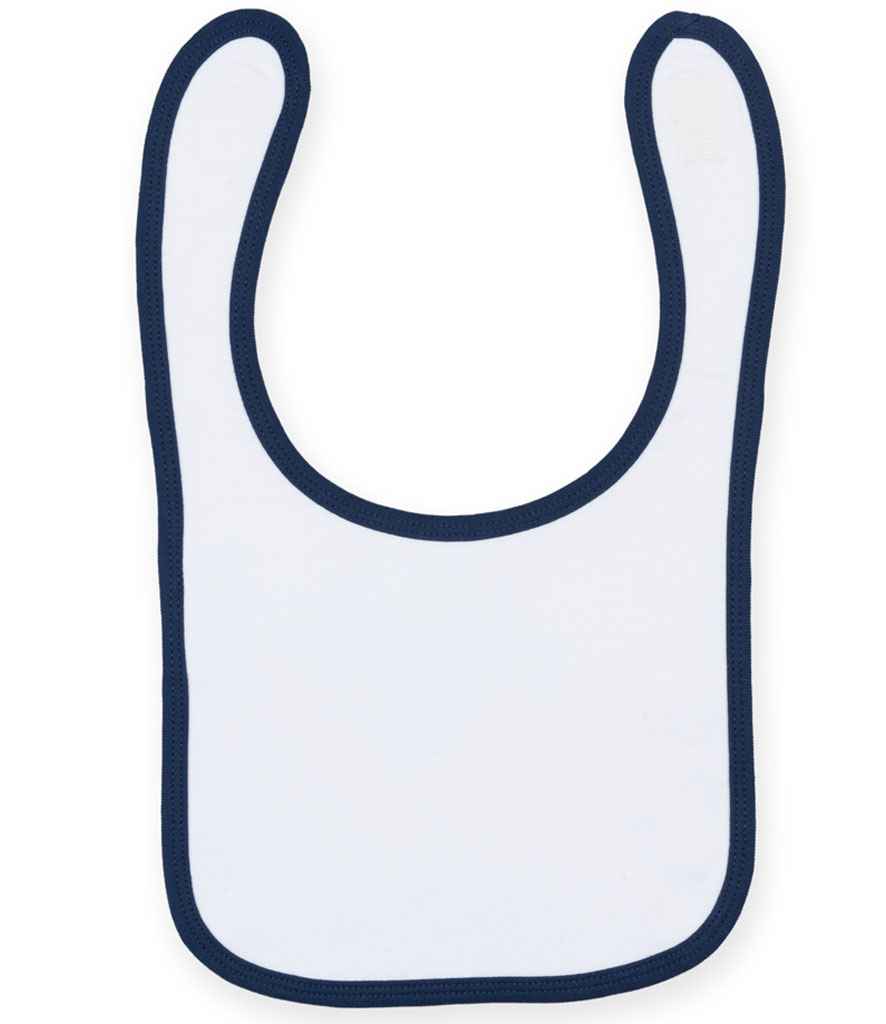 Larkwood Baby/Toddler Bib White/Navy