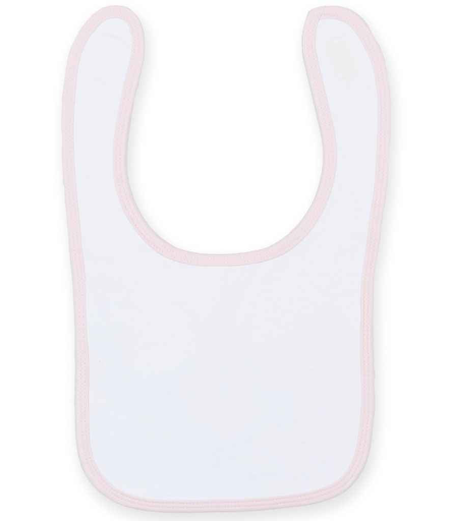 Larkwood Baby/Toddler Bib White/Pale Pink