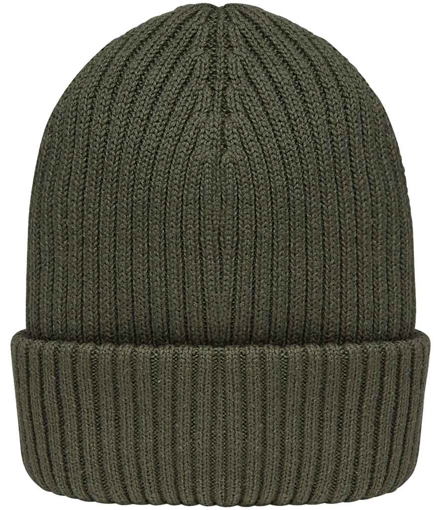 Native Spirit Wide Cuffed Beanie Khaki