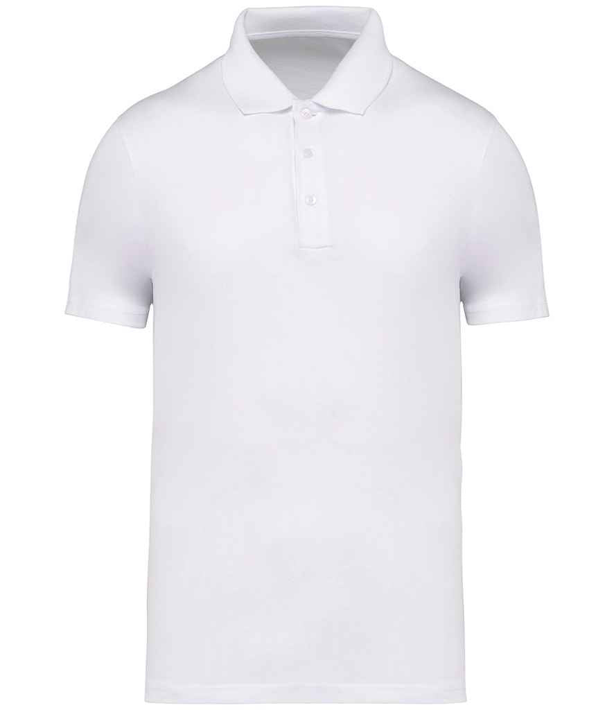 Native Spirit Jersey Polo Shirt White