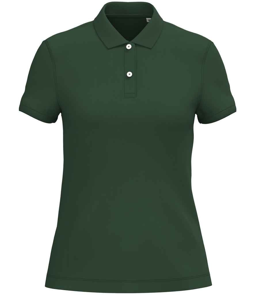 Native Spirit Ladies Piqué Polo Shirt Forest Green