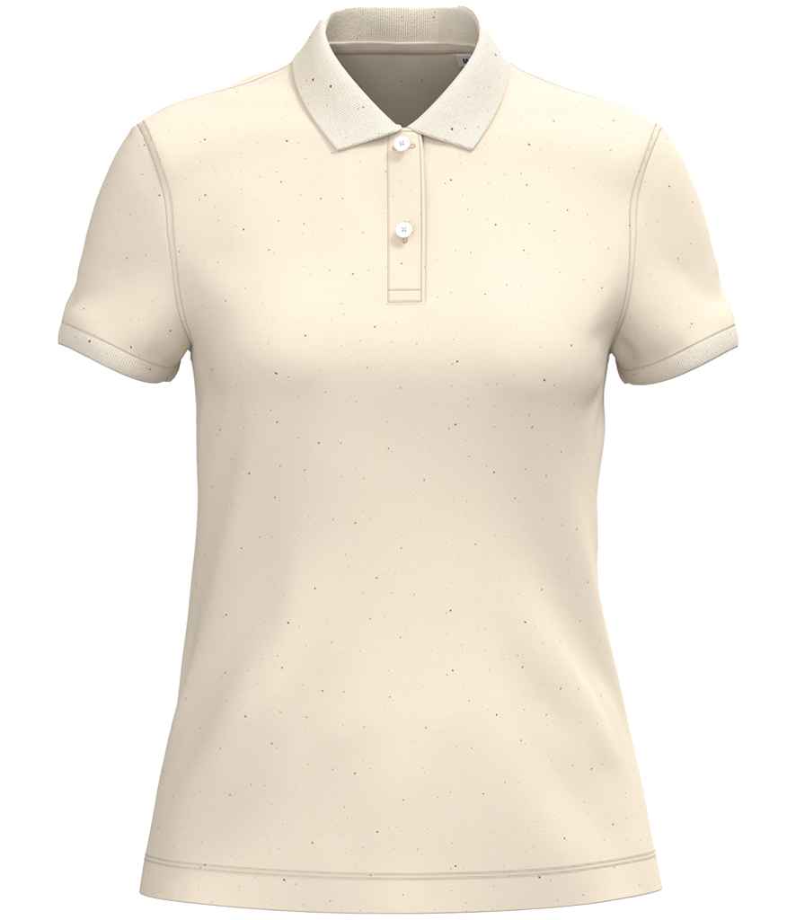 Native Spirit Ladies Piqué Polo Shirt Raw Natural
