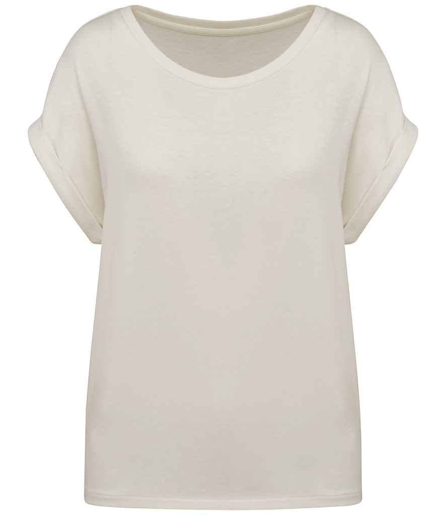 Native Spirit Ladies Roll-Up Sleeve T-Shirt Ivory